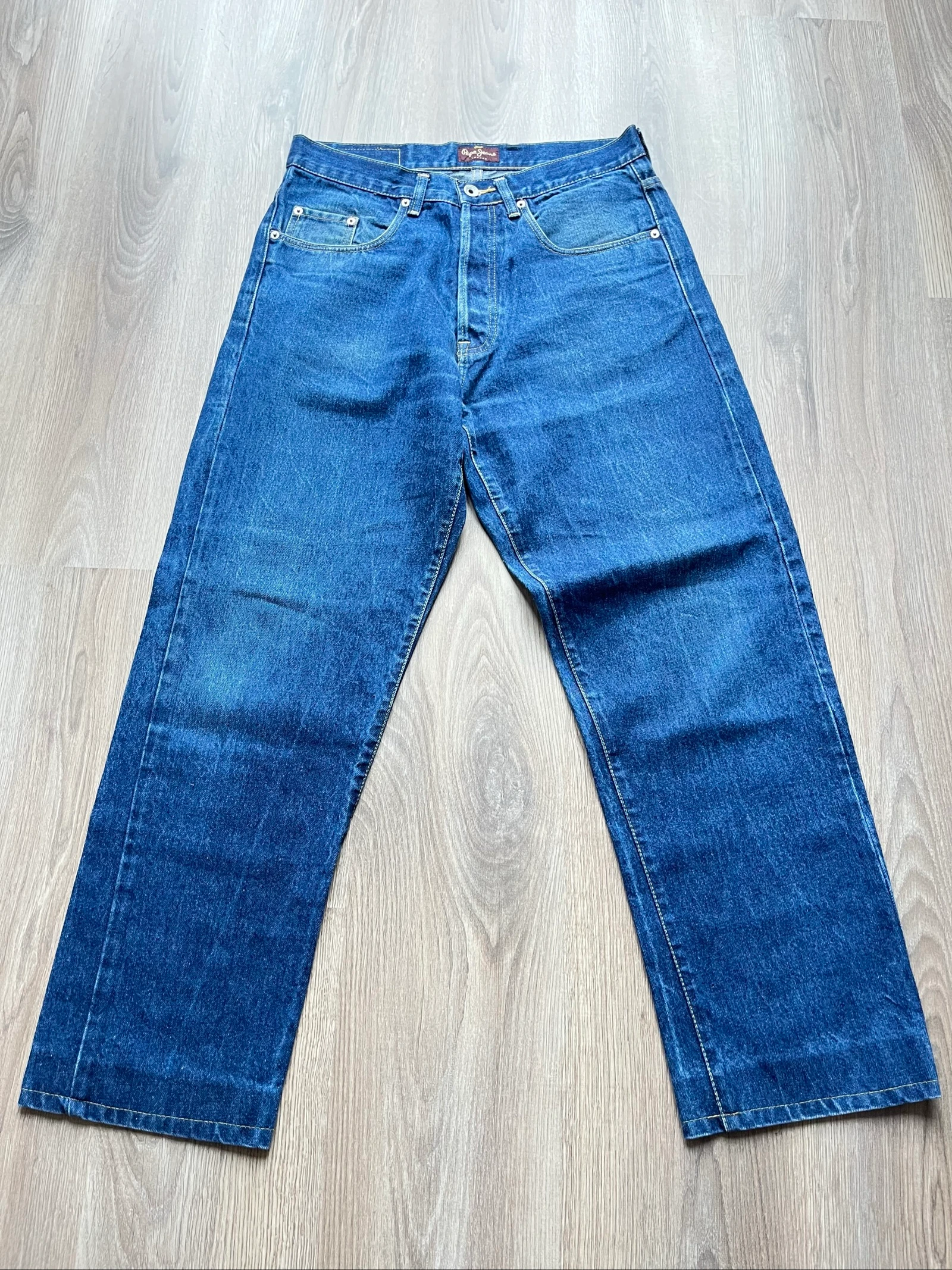 Pepe Jeans Denim Blue Vintage Y2K Archive Straight Regular Baggy Streetwear – photo 6